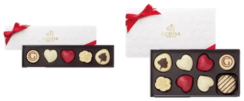 交換無料 GODIVA 立体 ハート柄 ホワイトデー 限定 ボックス 2023