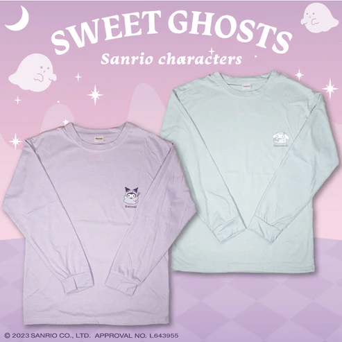 長袖Tシャツ　サンキューマート　サンリオ　SWEET GHOSTS　ハロウィン