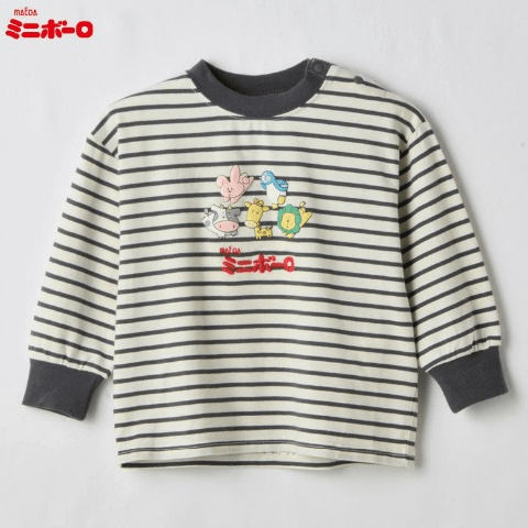 ベビー　Tシャツ　バースデイ『ミニボーロ×futafuta（フタフタ）』コラボ