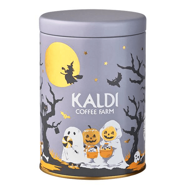 キャニスター缶（ハロウィン柄）　カルディ