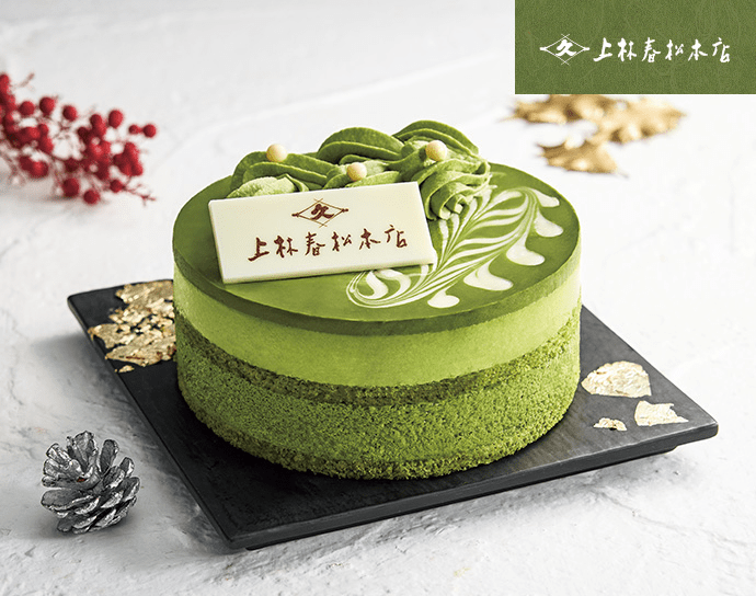 上林春松本店監修　宇治抹茶のケーキ　ファミリーマート　クリスマスケーキ