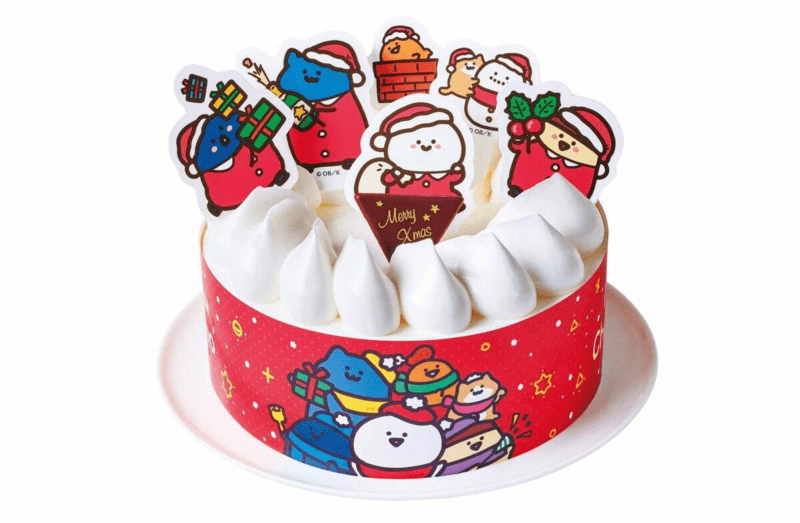 クリスマスケーキ　ローソン『お文具といっしょ』コラボ