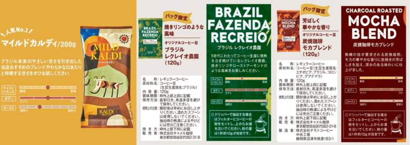 コーヒーの種類　カルディ『コーヒーの日バッグ』2024年