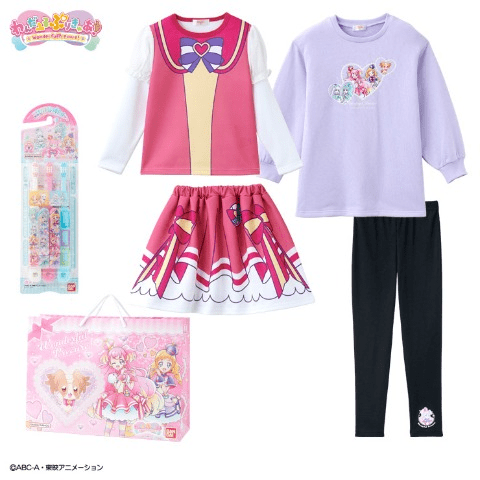 しまむら福袋2025『プリキュア』コラボ！子供服のセットが販売！わんぷり なりきりコスチューム、洋服のセットも！