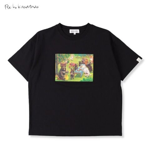 レディース　アクリルキーホルダー付きTシャツ　しまむら『カマノレイコ』コラボ