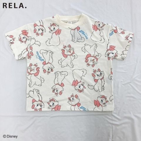 半袖Tシャツ　しまむら『RELA.（ディズニーの猫キャラ）』コラボ