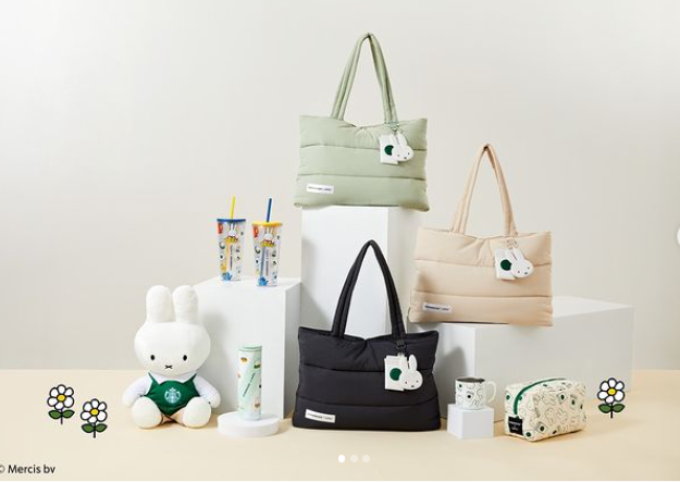 【シンガポール限定】starbukcs×miffy セット！ミッフィー付きストロー