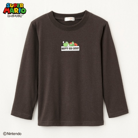 キッズ　長袖Ｔシャツ　しまむら『スーパーマリオ』コラボ