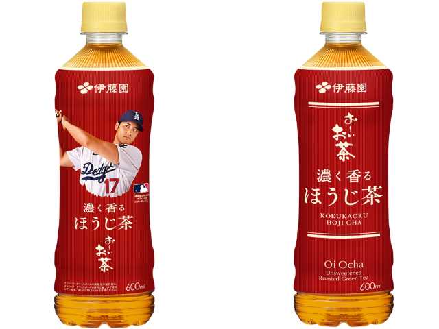 大谷翔平　ペットボトル　伊藤園　お～いお茶　　濃く香るほうじ茶６００ｍｌ