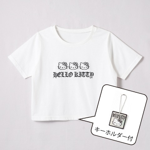 キーホルダー付Tシャツ　アベイル『ハローキティ』コラボ　サンリオ