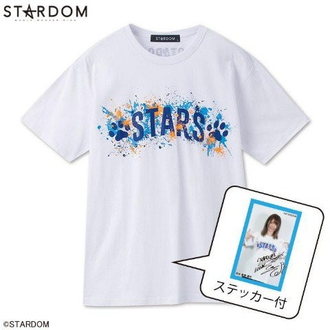 メンズ　スターズ　ステッカー付Tシャツ　アベイル STARDOMコラボ