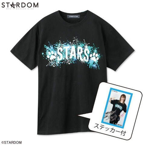 メンズ　スターズ　ステッカー付Tシャツ　アベイル STARDOMコラボ