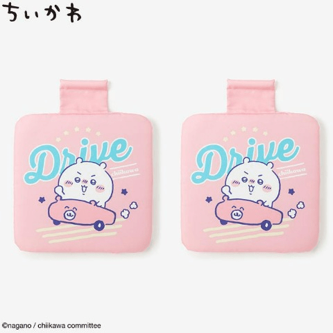 2枚組カーシートクッション　アベイル『ちいかわ』コラボのカー用品