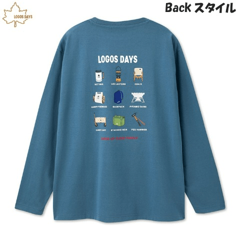 メンズ　長袖Tシャツ（ロンT）　しまむら『LOGOS DAYS（ロゴス デイズ）』コラボ