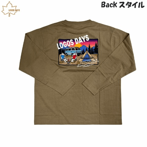 メンズ　長袖Tシャツ（ロンT）　しまむら『LOGOS DAYS（ロゴス デイズ）』コラボ