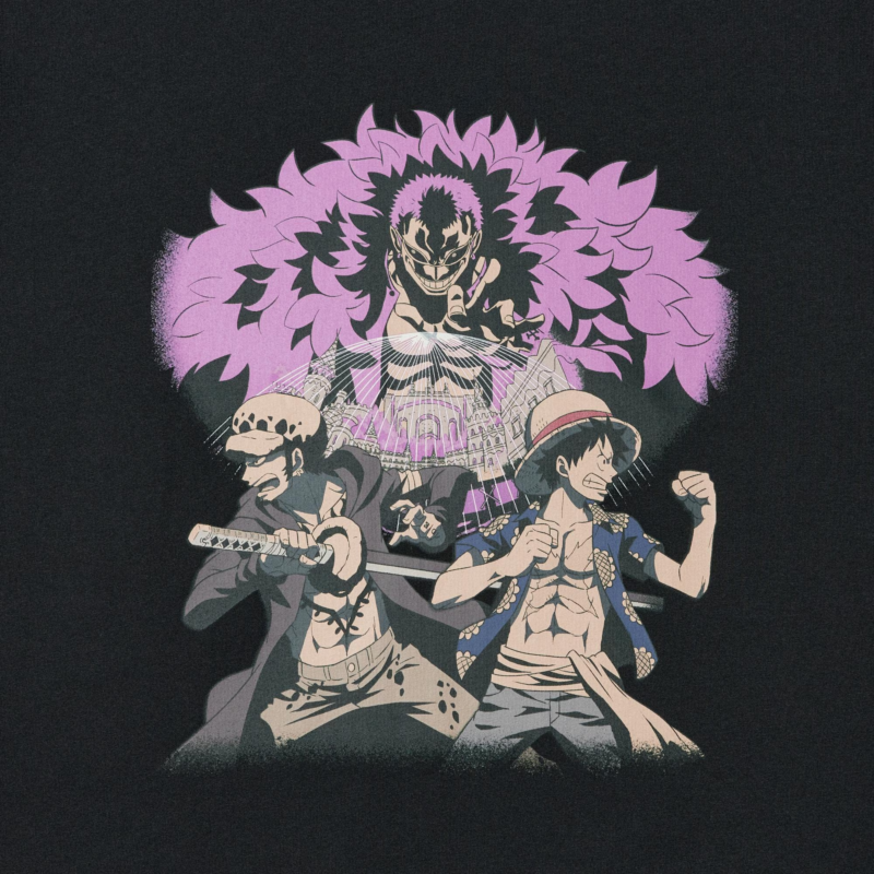ルフィ＆ローVSドフラミンゴ　TVアニメ ワンピース 25th　メンズTシャツ　ユニクロ　コラボ