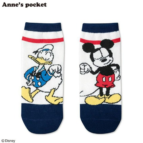 レディース　靴下（Anne’s pocket）　シャンブル『ドナルドダック』コラボ　しまむら系列