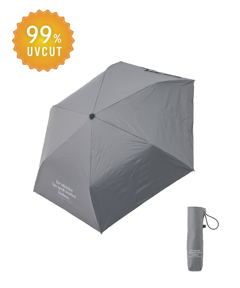 晴雨兼用折傘ロゴ　3COINS『日焼け対策・UV対策』