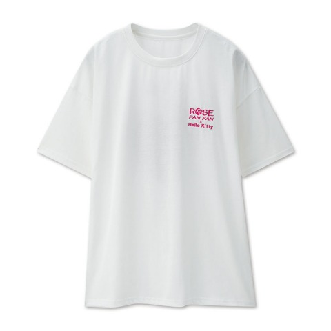 レディース　Tシャツ　アベイル　サンリオ　ROSE FAN FAN（ローズファンファン）×ハローキティ