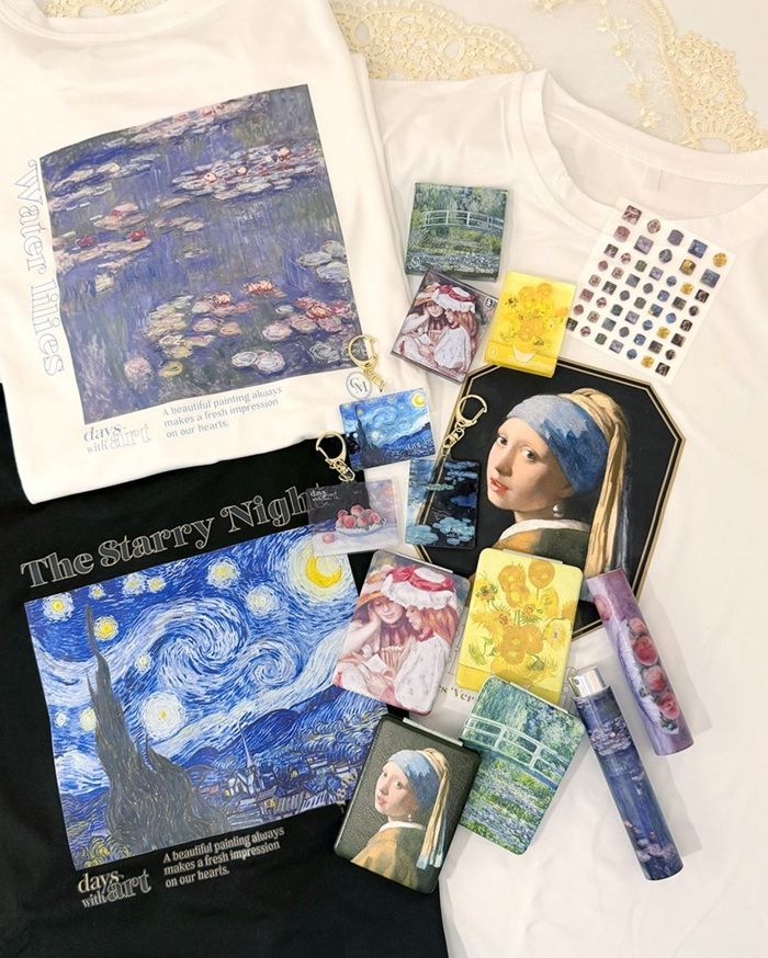 サンキューマート『名画』コラボ!「フェルメール」や「ゴッホ」、「モネ」や「ルノワール」などのグッズが新発売!