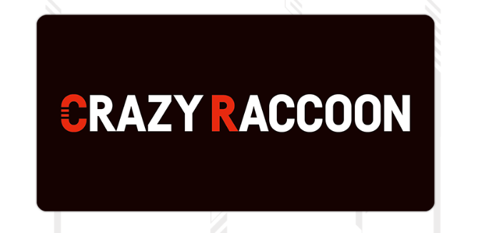ダイカットフロアマット　ローソン Crazy Raccoon（クレイジーラクーン）コラボ　グッズ
