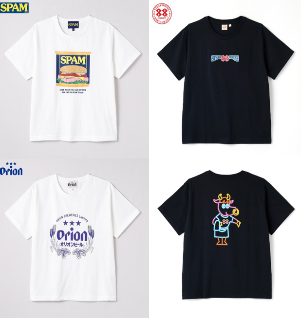 SPAM（スパム）、ステーキハウス88、オリオンビール　Tシャツ　しまむら