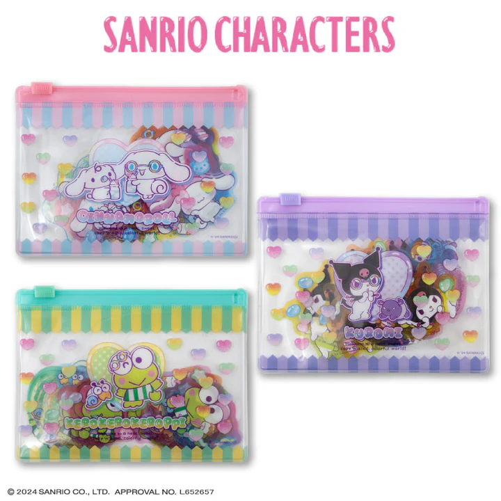 サンリオキャラクターズ コラボ マシュグミデザイン フレークステッカー　サンキューマート『サンリオ　マシュグミシリーズ』