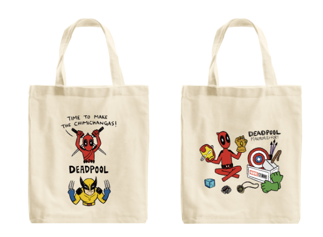 トートバッグ　Happyくじ MARVEL　デッドプール＆ウルヴァリン