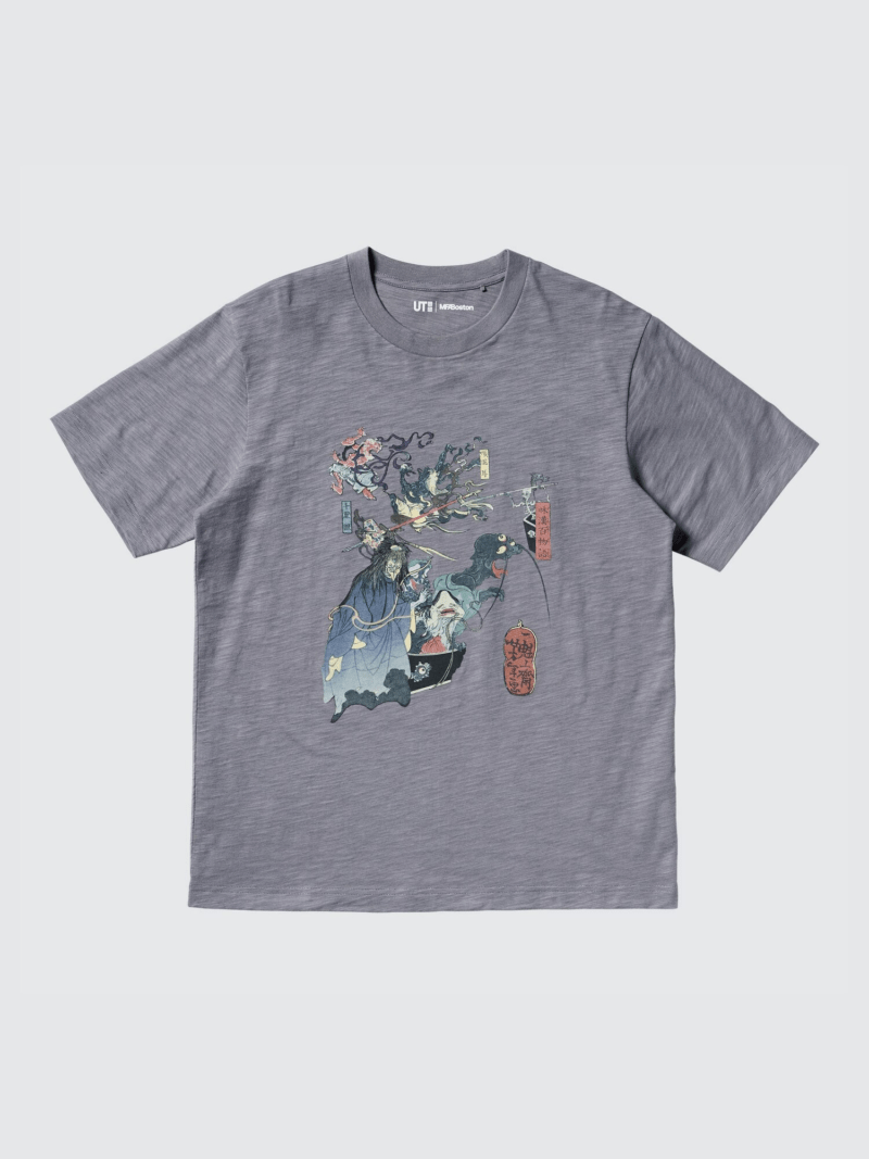 半袖Tシャツ　ユニクロ『浮世絵 ダークファンタジー』妖怪や怪談がテーマのTシャツ