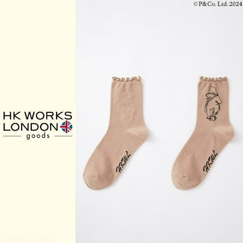 クルーソックス　パディントン　しまむら『HK WORKS LONDON』コラボ