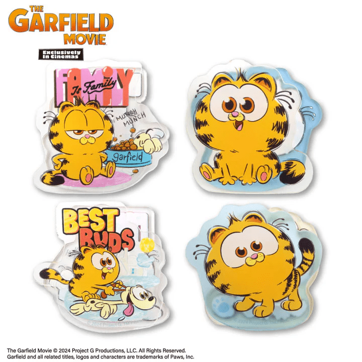 THE GARFIELD MOVIE コラボ アクリルクリップ2P　サンキューマート『ガーフィールド』コラボ