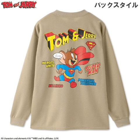 長袖Tシャツ　しまむら『トムとジェリー』コラボ