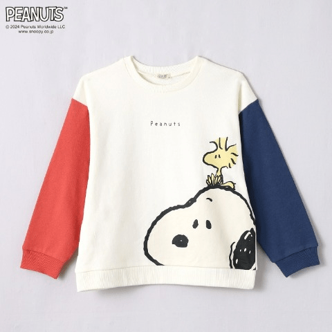 ベビー・キッズ　トレーナー　しまむら『スヌーピー（PEANUTS）』コラボ