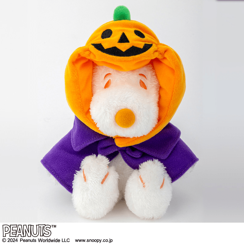 SNOOPY HAPPY HALLOWEEN! パンプキンスヌーピーのぬいぐるみポーチ BOOK　ファミマ