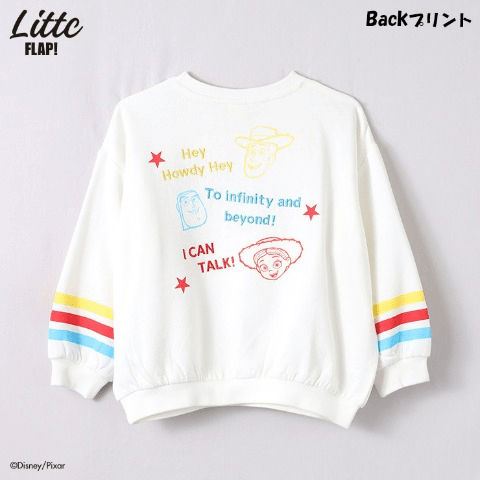 トレーナー　トイ・ストーリー　しまむら『LITTC FLAP!（リトシー）』コラボ