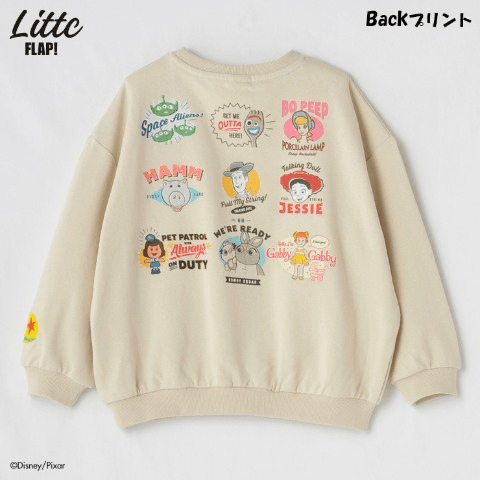 トレーナー　トイ・ストーリー　しまむら『LITTC FLAP!（リトシー）』コラボ