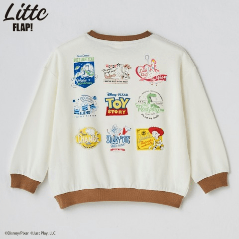 トレーナー　トイ・ストーリー　しまむら『LITTC FLAP!（リトシー）』コラボ