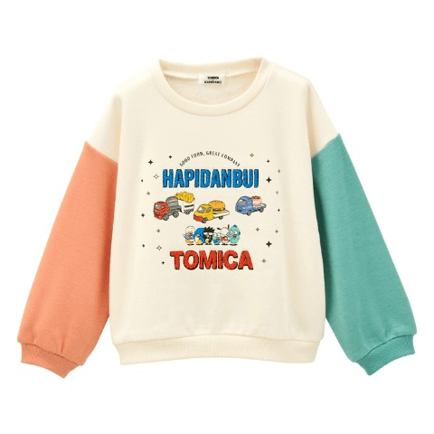 ベビー、キッズ　プルオーバー　しまむら『トミカ×はぴだんぶい』コラボ