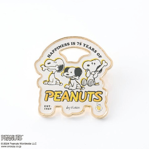 ブローチ　シャンブル『スヌーピー』コラボ　PEANUTS75周年　しまむら系列