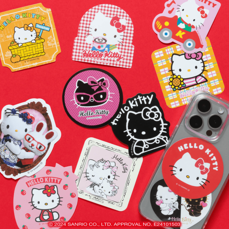 G賞　ステッカーSET(5枚セット)　[全6種]　Happyくじ『HELLO KITTY 50th～ハッピーアニバーサリー★～』