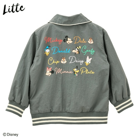 ミッキー&フレンズ・カラフルロゴジャケット　しまむら『ディズニー×LITTC（リトシー）』コラボ