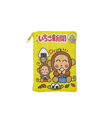 ポーチ　いちご新聞　3COINS『サンリオ』コラボ