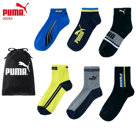 キッズ　6足組ソックス(PUMA)【ハッピーバッグ】　しまむら　福袋　2025年