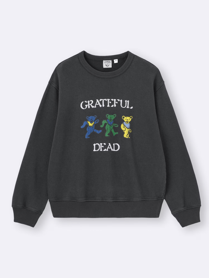 ウォッシュドスウェットプルオーバー　GU（ジーユー）『Grateful Dead（グレイトフル・デッド）』