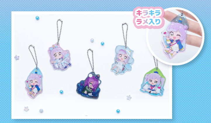 アクリルキーホルダー　ファミマ『ぷにるはかわいいスライム』コラボのグッズ