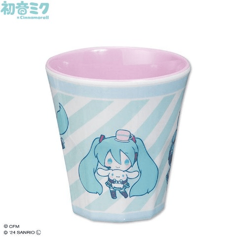 メラミンタンブラー　アベイル『初音ミク×シナモロール、ピアプロ×サンリオ』コラボ