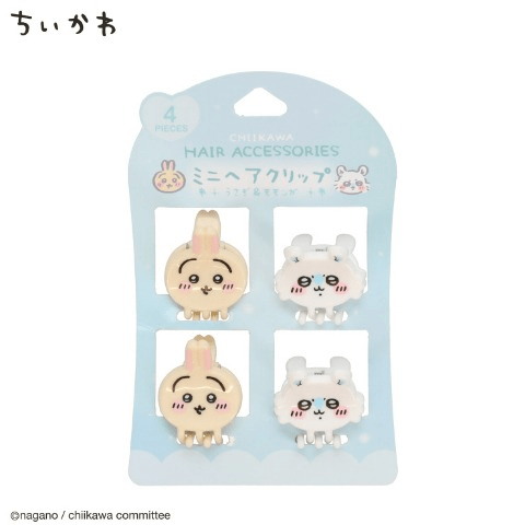 レディース　ミニヘアクリップ4Ｐ　しまむら『ちいかわ』コラボ