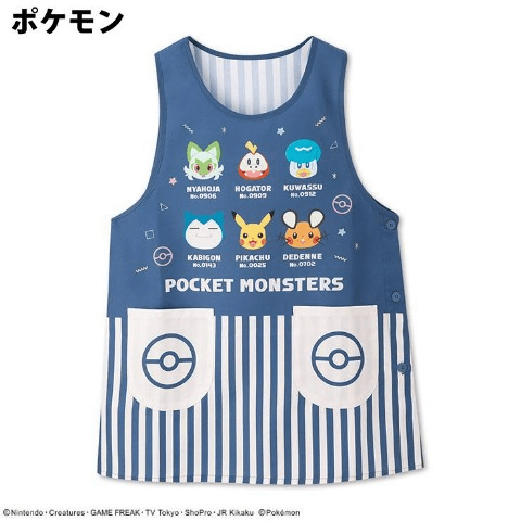 レディース　エプロン　ロングパンツ　アベイル『ポケモン』コラボ