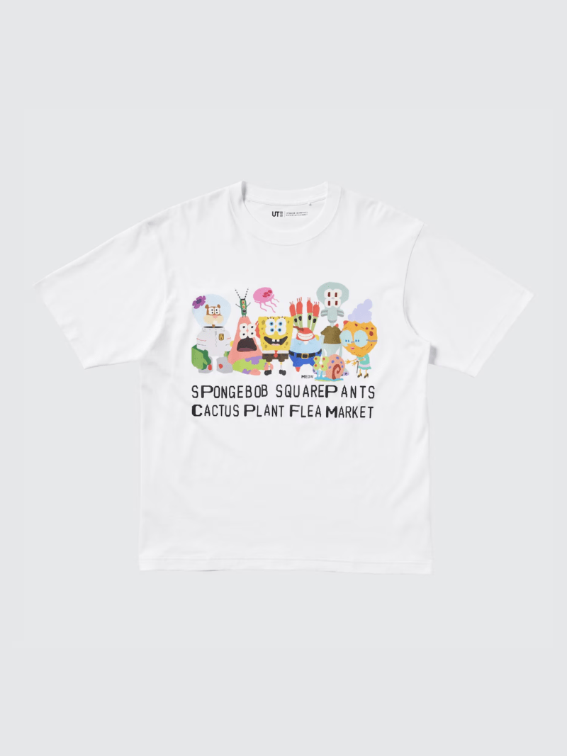 オーバーサイズTシャツ　スポンジ・ボブ　カクタスプラントフリーマーケット　ユニクロ　コラボ