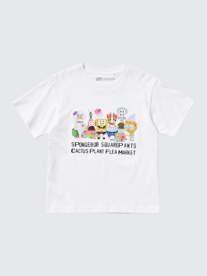 キッズ　Tシャツ　スポンジ・ボブ　カクタスプラントフリーマーケット　ユニクロ　コラボ